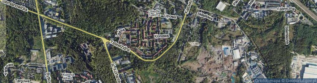 Zdjęcie satelitarne Topolowa ul.